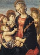 Sandro Botticelli Madonna and Child,with the Young St.John and Two Angels oil painting artist